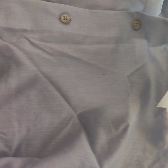 DEFECT Calvin Klein Men Regular Performance 17 34/35 Herringbone Blue $75 A384 - Picture 3 of 3